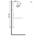Polished Brass bath shower mixer tap detailed product view additional view