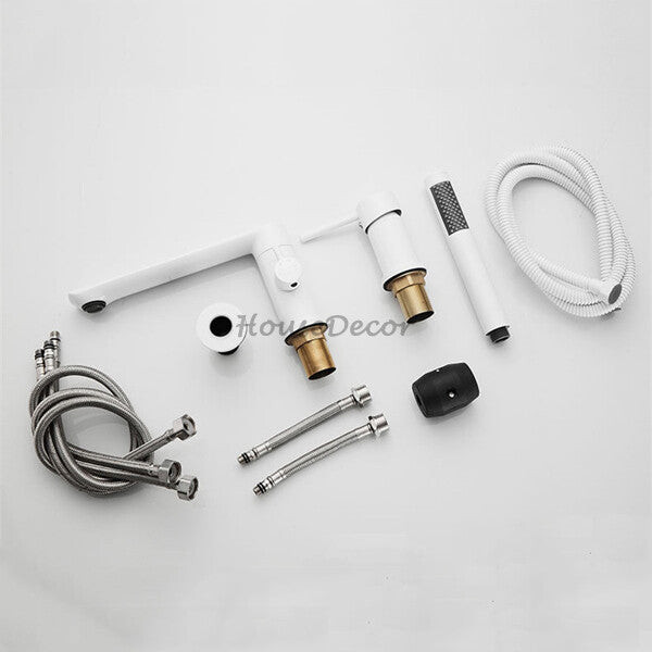 Modern bath shower mixer tap waterfall spout additional view