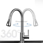 Modern Stainless Steel kitchen sink mixer tap pull out spray additional view