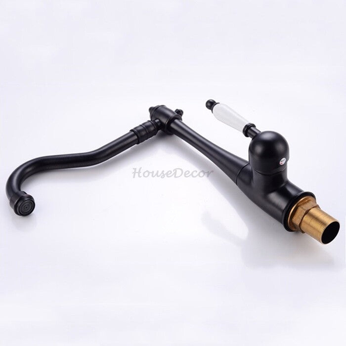Modern kitchen sink mixer tap swivel spout additional view