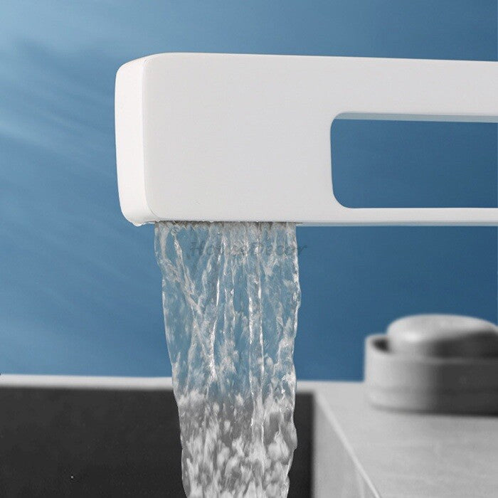 Modern bath shower mixer tap waterfall spout additional view