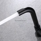 Black bath shower mixer tap wall mounted design detail view