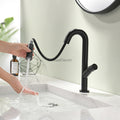Modern bath shower mixer tap pull out spray detail view