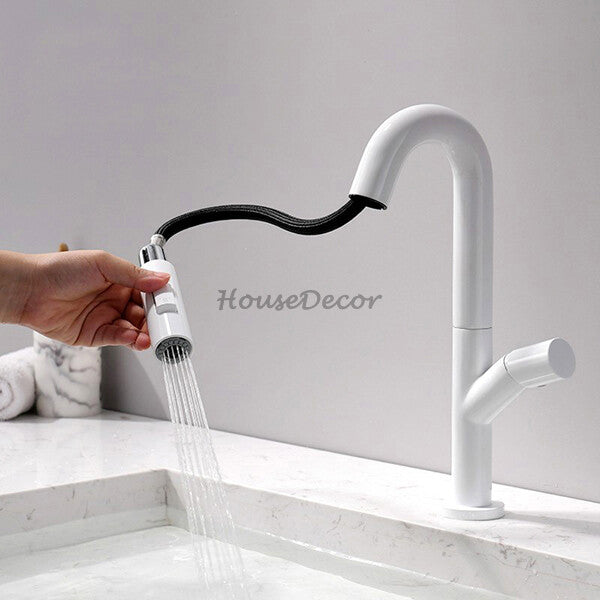 Modern bath shower mixer tap pull out spray additional view