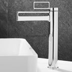 Chrome bath shower mixer tap single lever control main view