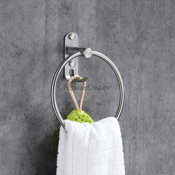 Modern Stainless Steel towel ring detailed product view main view