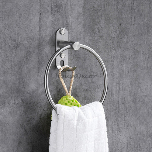 Modern Stainless Steel towel ring detailed product view main view