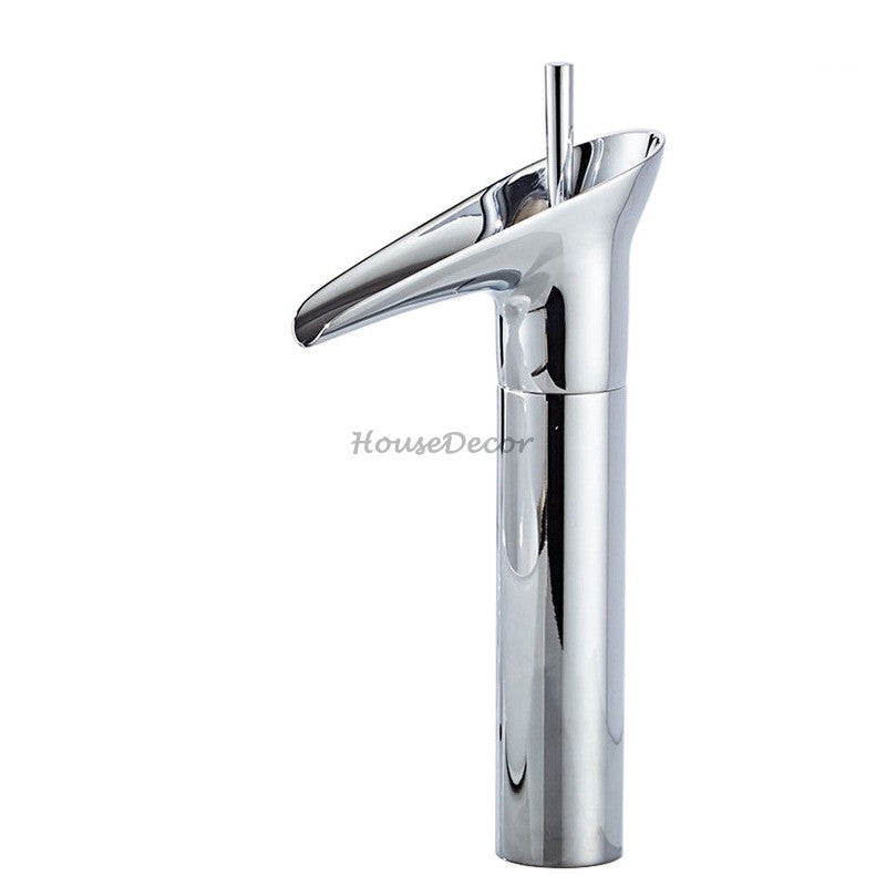 Antique Brass bath shower mixer tap waterfall spout additional view