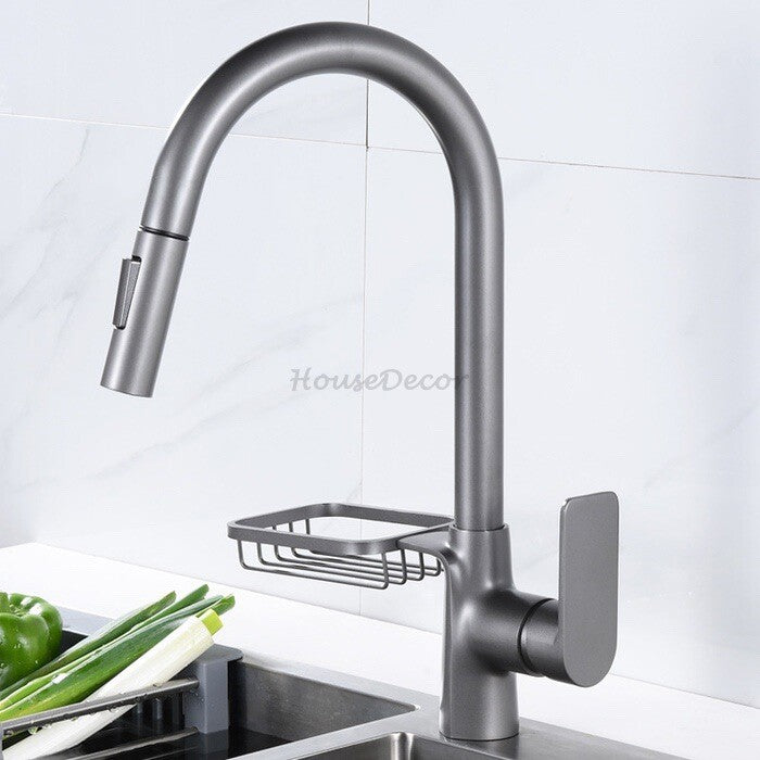 Gold bath shower mixer tap pull out spray additional view