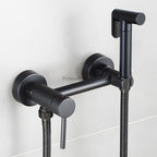 Modern bath shower mixer tap wall mounted design detail view