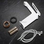 Modern bath shower mixer tap waterfall spout additional view