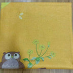 Gold Fabric doorway curtain room divider design detail view