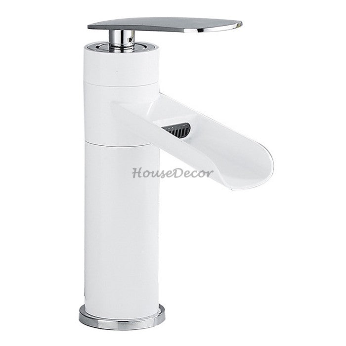 Modern bath shower mixer tap waterfall spout additional view