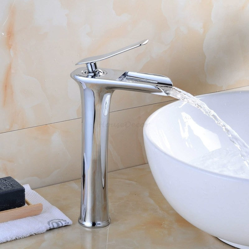 Modern bath shower mixer tap waterfall spout additional view