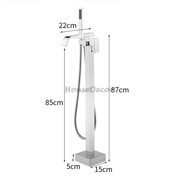 Modern bath shower mixer tap waterfall spout additional view