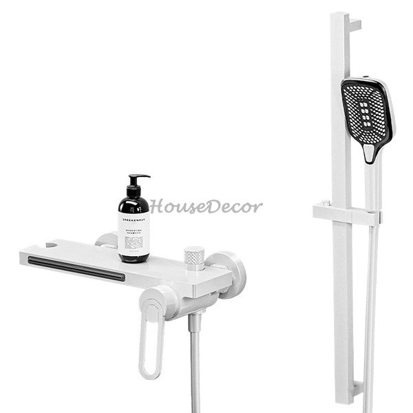 Modern bath shower mixer tap waterfall spout main view