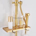 Modern Brass bath shower mixer tap handheld shower set additional view