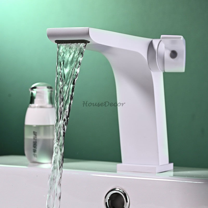 Modern bath shower mixer tap waterfall spout additional view