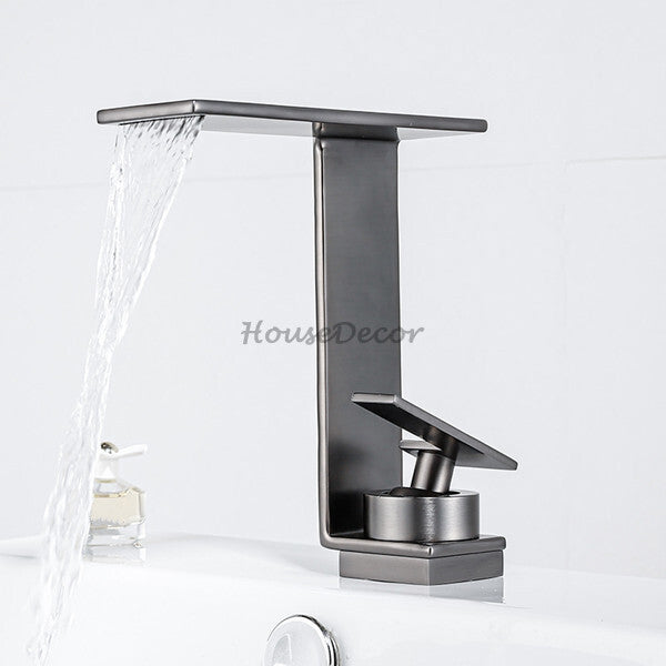 Brass bath shower mixer tap waterfall spout additional view
