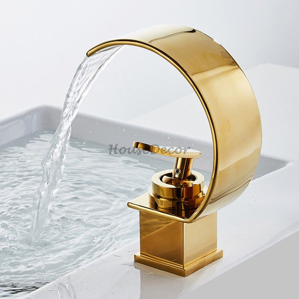 Brass bath shower mixer tap waterfall spout additional view