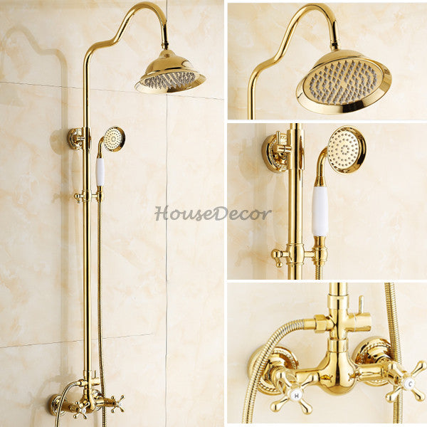 Polished Brass bath shower mixer tap detailed product view main view