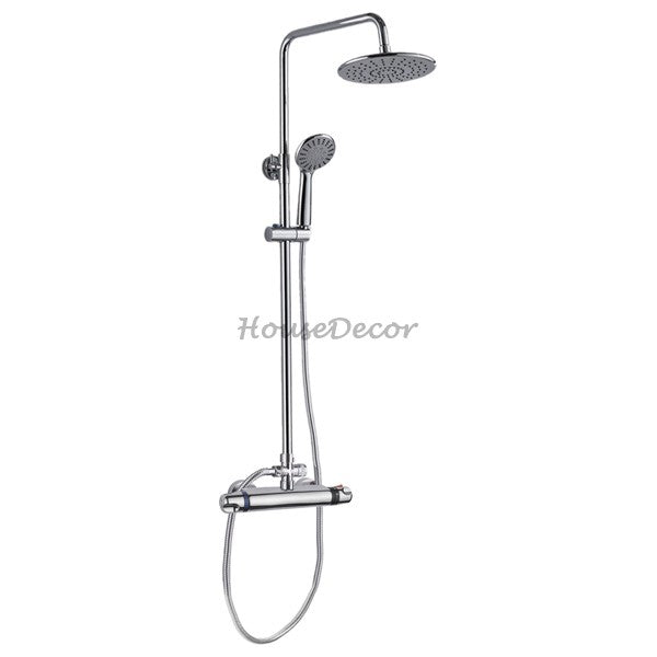 Modern shower head thermostatic control main view