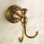 Antique Brass towel rack wall mounted design main view