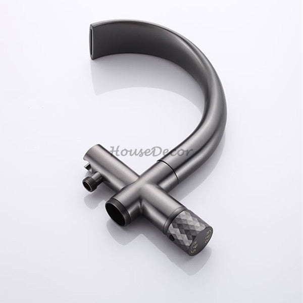 Modern bath shower mixer tap waterfall spout additional view