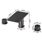 Modern bath shower mixer tap waterfall spout additional view