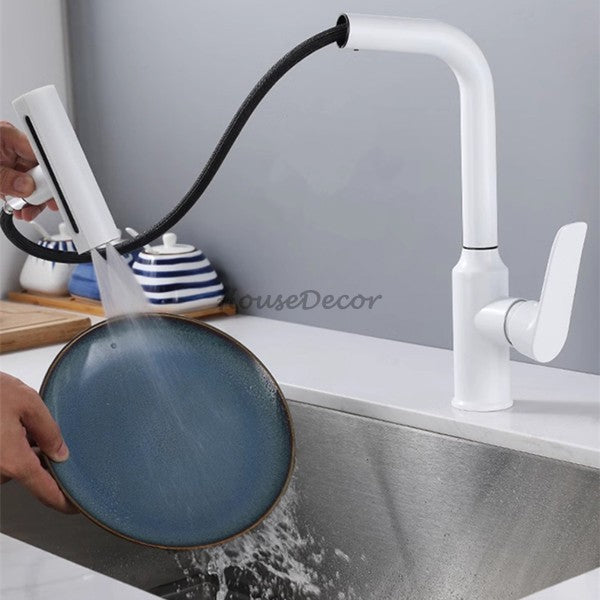 Modern kitchen sink mixer tap swivel spout additional view