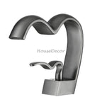 Modern bath shower mixer tap waterfall spout main view
