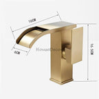 Brass bath shower mixer tap waterfall spout additional view