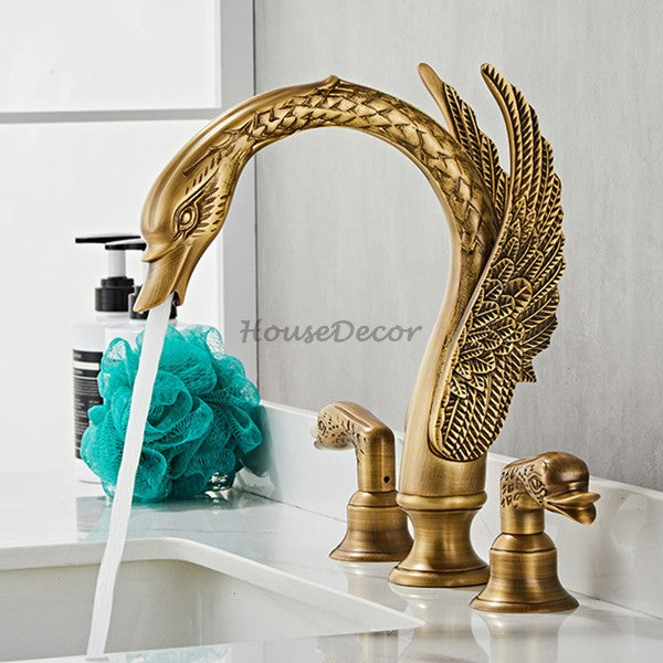 Modern bath shower mixer tap 3 hole installation detail view