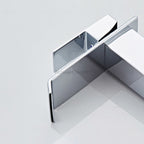 Modern bath shower mixer tap waterfall spout detail view