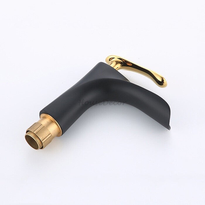 Modern bath shower mixer tap waterfall spout additional view