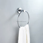 Chrome towel ring detailed product view main view