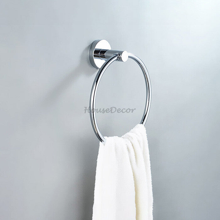 Chrome towel ring detailed product view main view
