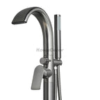Modern bath shower mixer tap waterfall spout main view