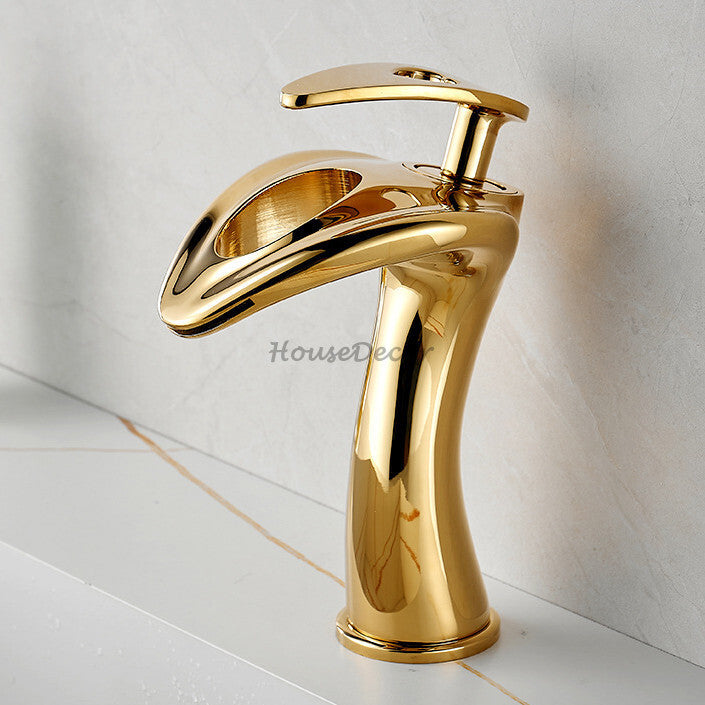 Modern bath shower mixer tap waterfall spout additional view