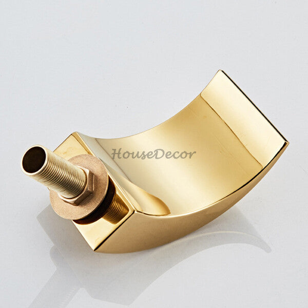 Modern bath shower mixer tap waterfall spout additional view