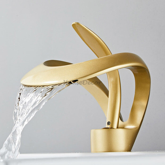 Brass bath shower mixer tap waterfall spout additional view
