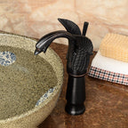 Black Brass bath shower mixer tap deck mounted design detail view