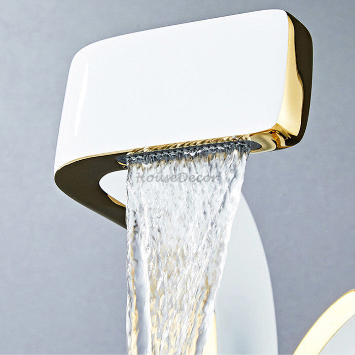 Brass bath shower mixer tap waterfall spout additional view
