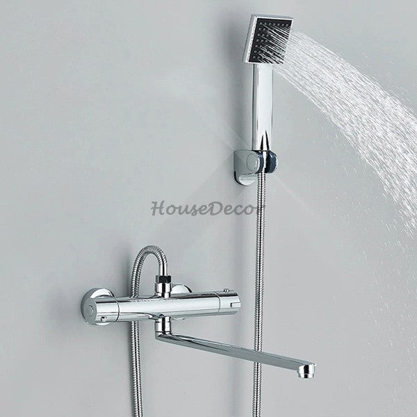 Chrome Brass bath shower mixer tap swivel spout main view