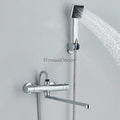 Chrome Brass bath shower mixer tap swivel spout main view