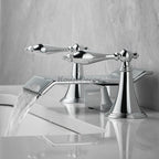 Modern bath shower mixer tap waterfall spout additional view