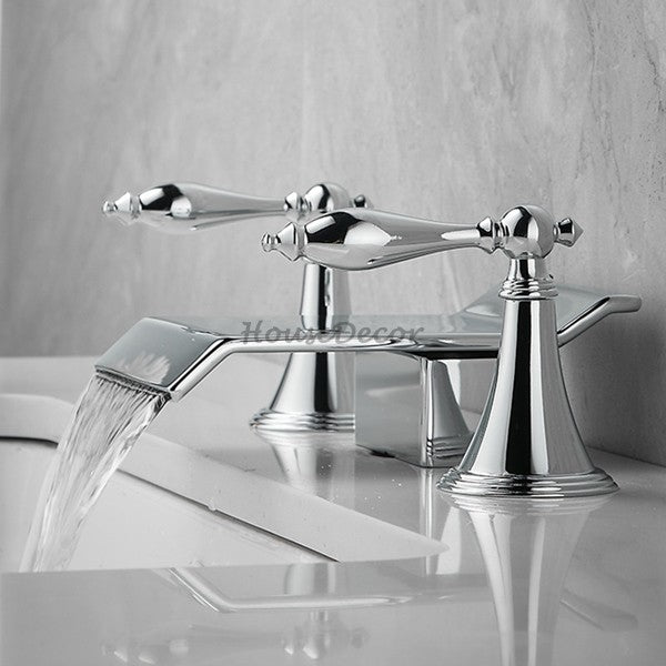 Modern bath shower mixer tap waterfall spout additional view