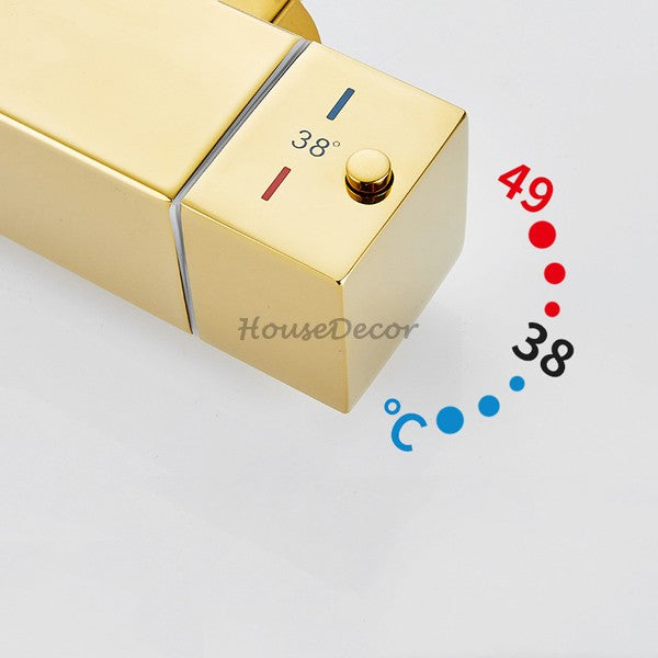 Modern shower head thermostatic control additional view
