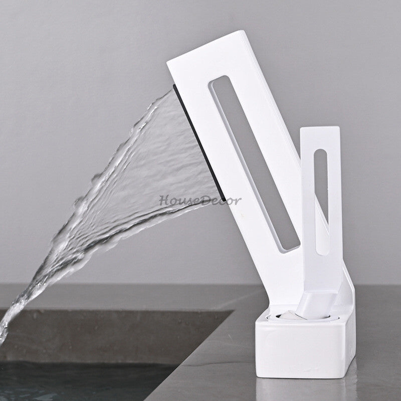 Modern bath shower mixer tap waterfall spout additional view