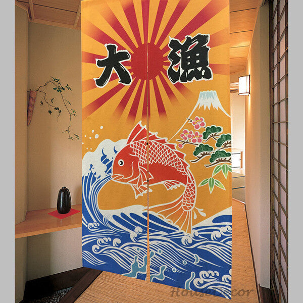 Modern Fabric doorway curtain room divider design main view